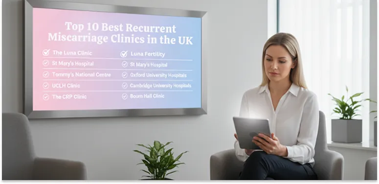 Top 10 Best Recurrent Miscarriage Clinics in the UK