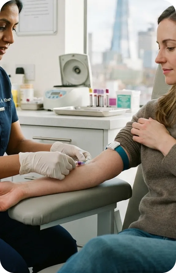 Estradiol (E2) Blood Testing Process in London
