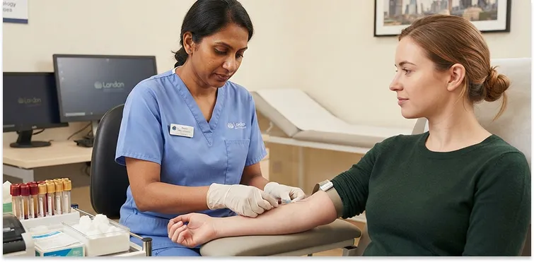 Private Progesterone Blood Test in London